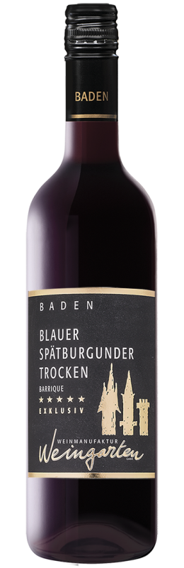 Weinmanufaktur Weingarten Spätburgunder Exklusiv Barrique Rw Baden Qw trocken